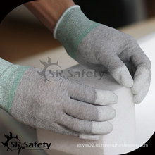 SRSAFETY Guantes de poliuretano antiestáticos / guante de calibre 13 PU cubierto con guantes de trabajo